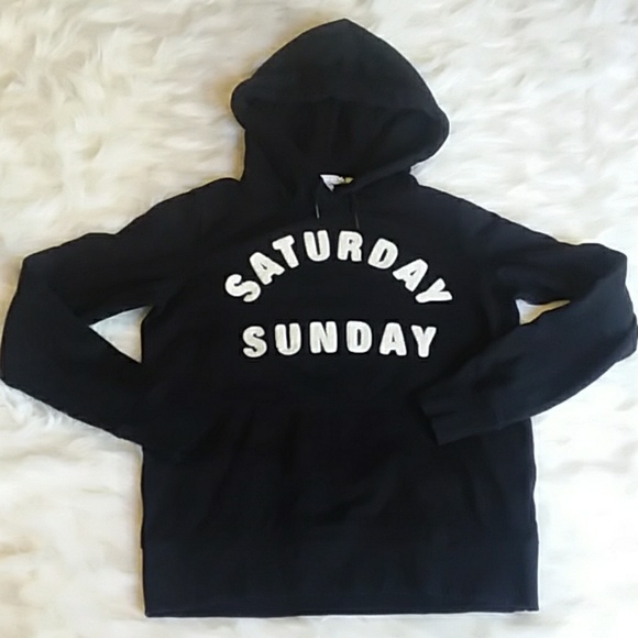 h&m plain black hoodie